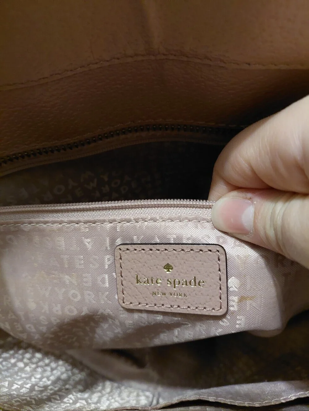 Kate Spade Grand Street Katie Large Tote Bag Purse Dusty Peony And Mullberry